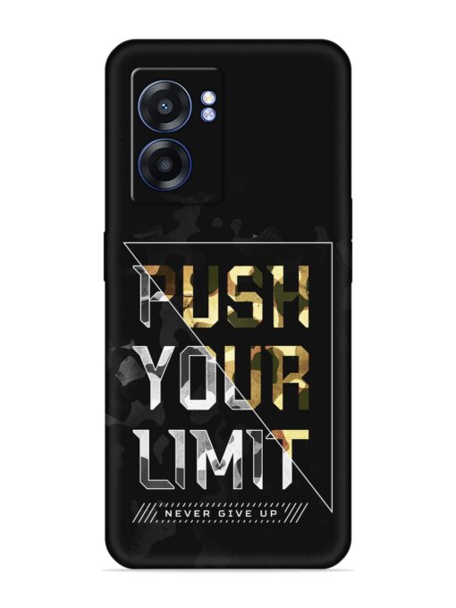 Push Your Limits Embossed Soft Silicone Case for Realme Narzo 50 (5G) Zapvi