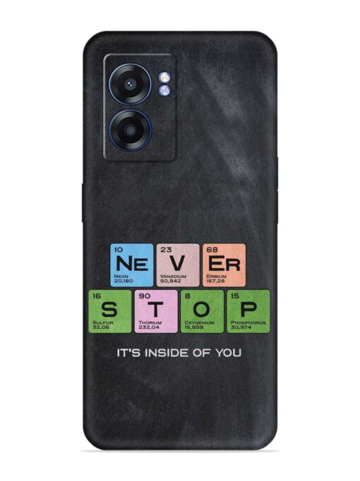 Never Stop It'S Inside Of You Embossed Soft Silicone Case for Realme Narzo 50 (5G) Zapvi