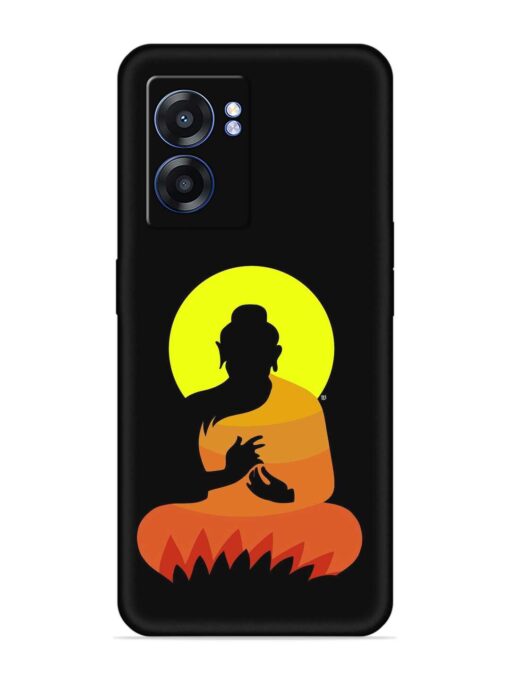 Buddha Art Black Embossed Soft Silicone Case for Realme Narzo 50 (5G) Zapvi