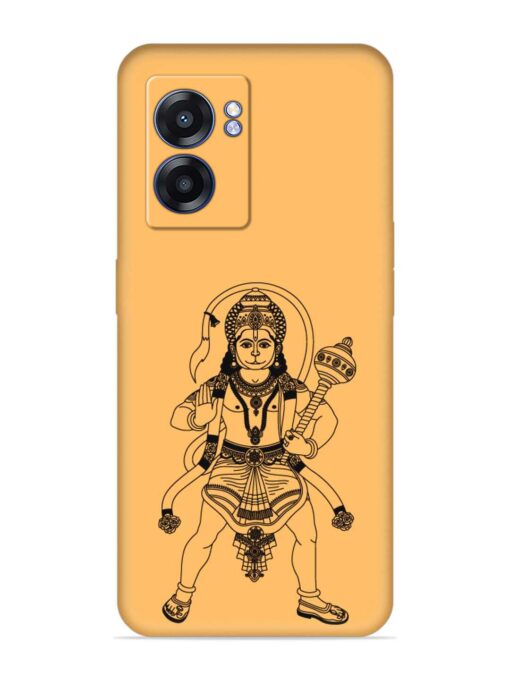 Indian God Hanuman Embossed Soft Silicone Case for Realme Narzo 50 (5G) Zapvi