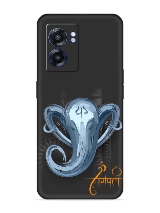 Illustration Lord Ganpati Embossed Soft Silicone Case for Realme Narzo 50 (5G) Zapvi