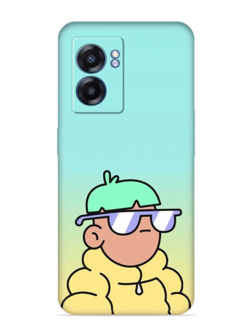 Doodles Cool Character Embossed Soft Silicone Case for Realme Narzo 50 (5G) Zapvi