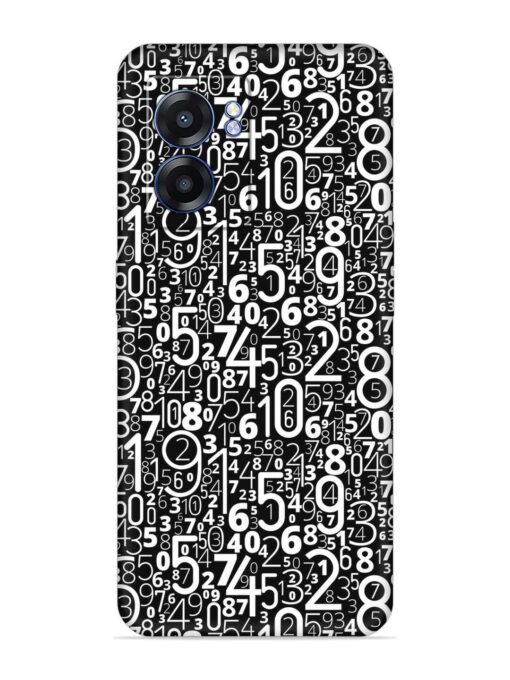 Many Numbers Different Embossed Soft Silicone Case for Realme Narzo 50 (5G) Zapvi