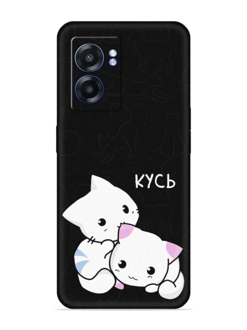 Kycb Cat Embossed Soft Silicone Case for Realme Narzo 50 (5G) Zapvi