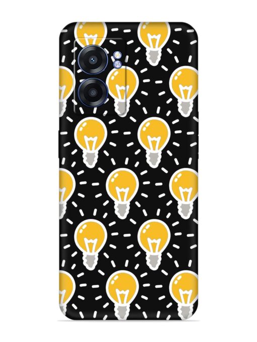 Light Bulb Seamless Embossed Soft Silicone Case for Realme Narzo 50 (5G) Zapvi