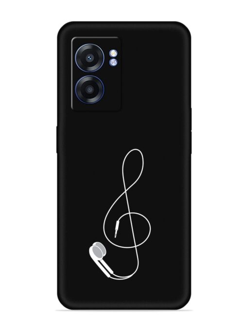 Music Earphone Vector Embossed Soft Silicone Case for Realme Narzo 50 (5G) Zapvi