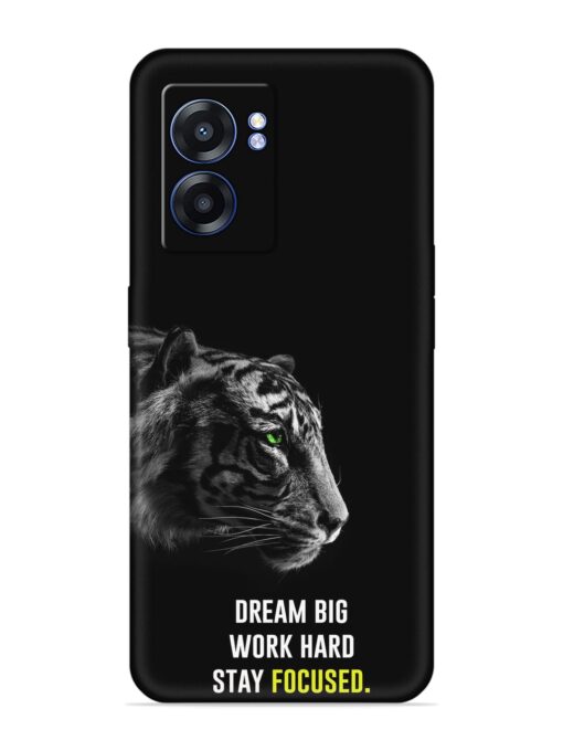 Dream Big Work Hard Embossed Soft Silicone Case for Realme Narzo 50 (5G) Zapvi