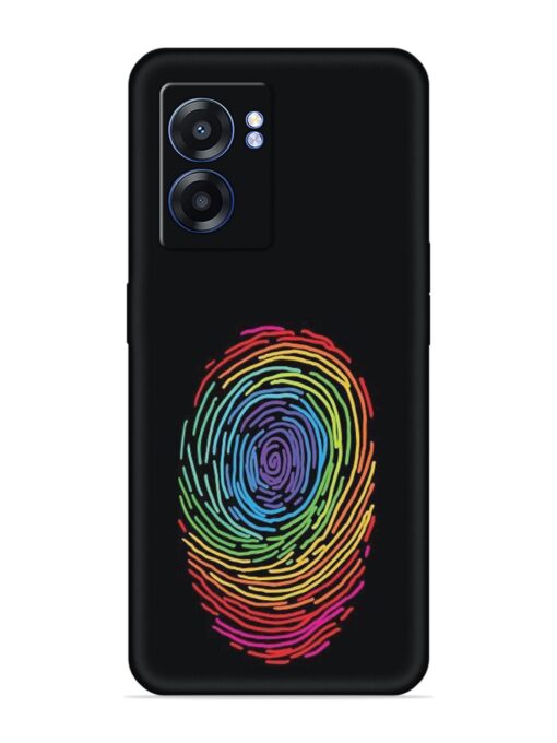 Fingerprint Of Thumb Art Embossed Soft Silicone Case for Realme Narzo 50 (5G) Zapvi