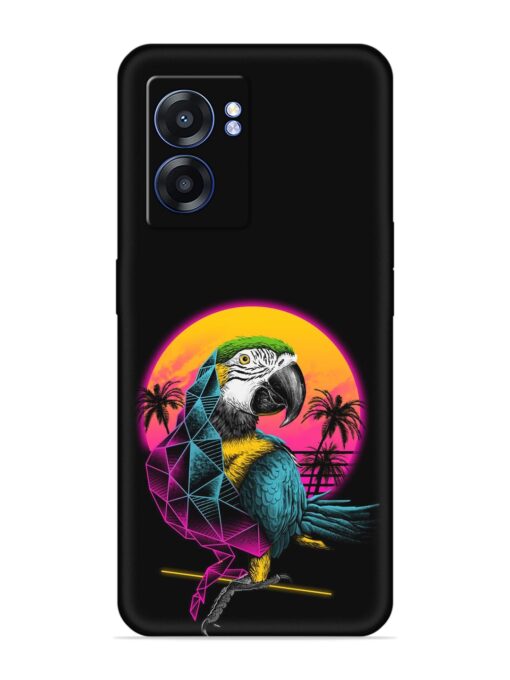 Rad Parrot Embossed Soft Silicone Case for Realme Narzo 50 (5G) Zapvi