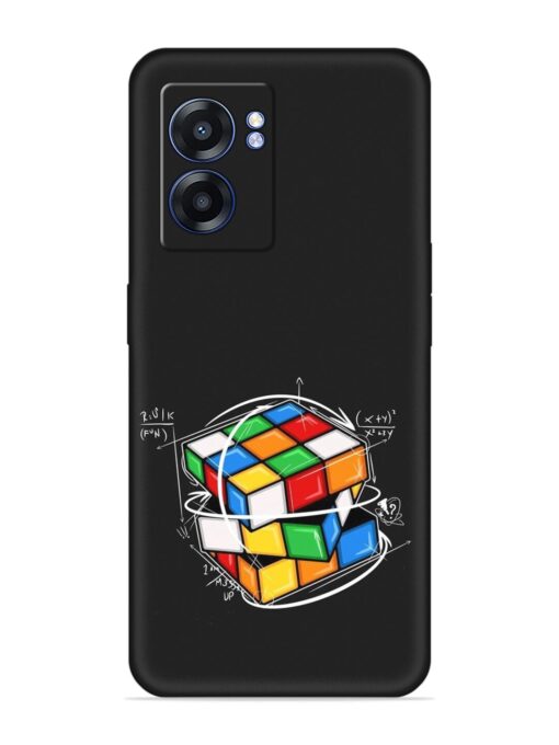 Cubik Vector Embossed Soft Silicone Case for Realme Narzo 50 (5G) Zapvi