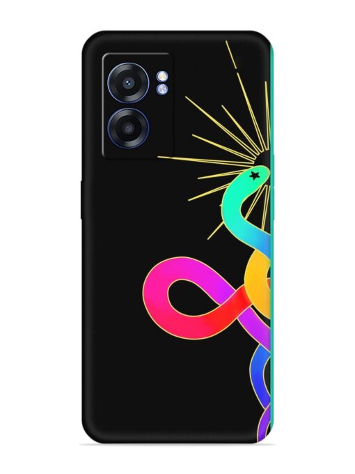 Art Geometric Abstraction Embossed Soft Silicone Case for Realme Narzo 50 (5G) Zapvi