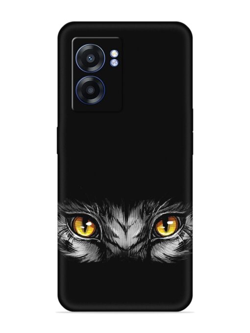 Scary Eye Embossed Soft Silicone Case for Realme Narzo 50 (5G) Zapvi