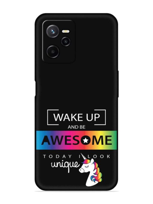 Inspirational Quote Unicorn Embossed Soft Silicone Case for Realme Narzo 50A Prime Zapvi