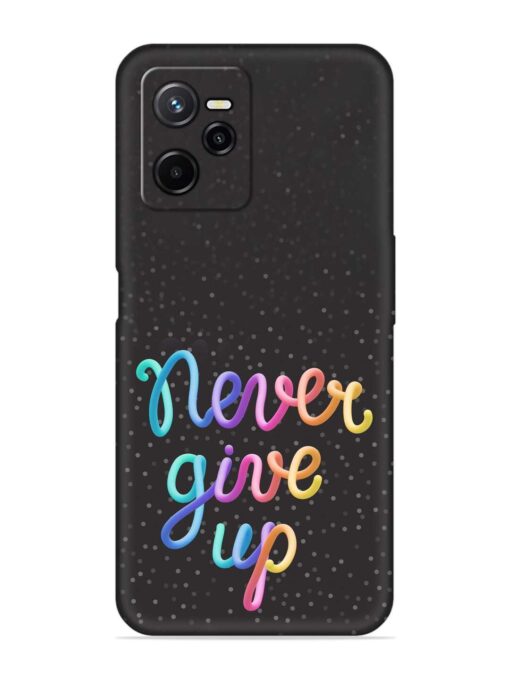 Colorful Stylized Rainbow Embossed Soft Silicone Case for Realme Narzo 50A Prime Zapvi