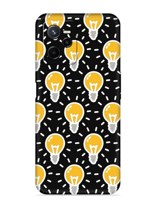 Light Bulb Seamless Embossed Soft Silicone Case for Realme Narzo 50A Prime Zapvi