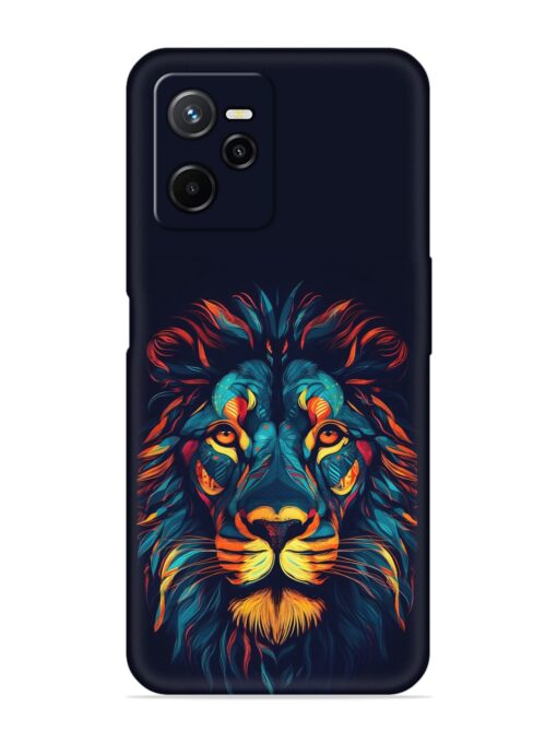 Colorful Lion Embossed Soft Silicone Case for Realme Narzo 50A Prime Zapvi