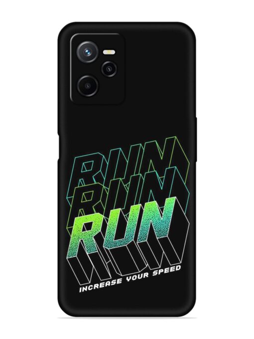 Run Embossed Soft Silicone Case for Realme Narzo 50A Prime Zapvi