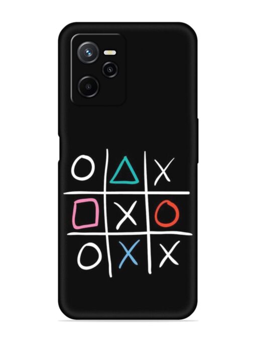 Super Neon Tic-Tac-Toe Embossed Soft Silicone Case for Realme Narzo 50A Prime Zapvi