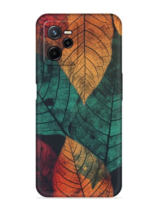 Leaves Artwork Embossed Soft Silicone Case for Realme Narzo 50A Prime Zapvi