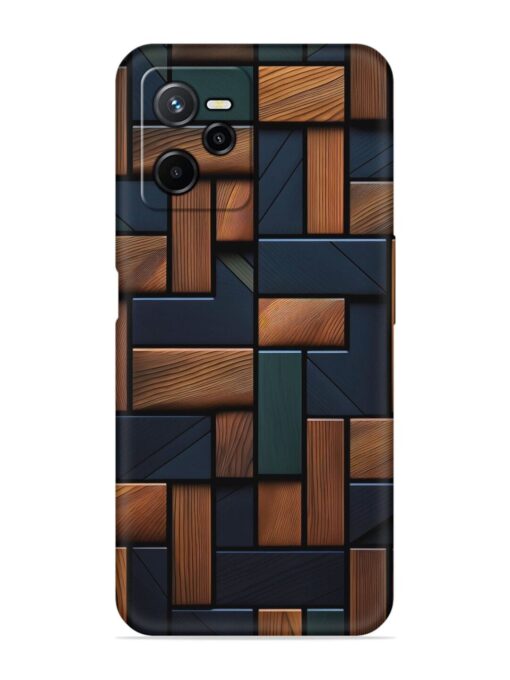 Wooden Background Cubes Embossed Soft Silicone Case for Realme Narzo 50A Prime Zapvi