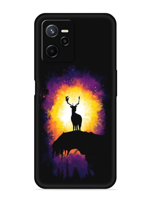 Elk Animal Art Embossed Soft Silicone Case for Realme Narzo 50A Prime Zapvi