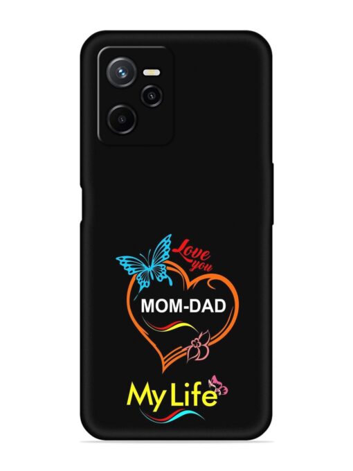 Love You Mom Dad Embossed Soft Silicone Case for Realme Narzo 50A Prime Zapvi