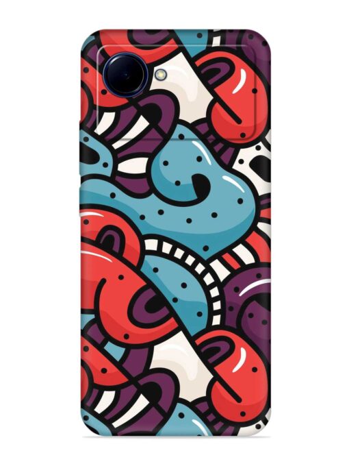 Seamless Backdrop Colorful Embossed Soft Silicone Case for Realme Narzo 50I Prime Zapvi