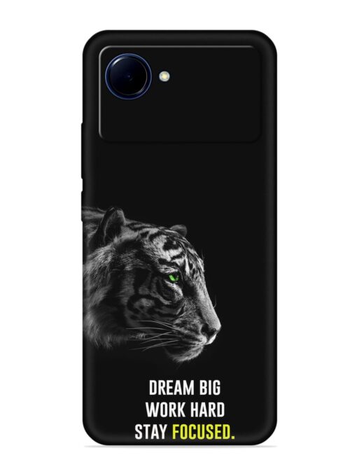 Dream Big Work Hard Embossed Soft Silicone Case for Realme Narzo 50I Prime Zapvi