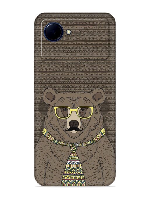 Grizzly Bear Embossed Soft Silicone Case for Realme Narzo 50I Prime Zapvi