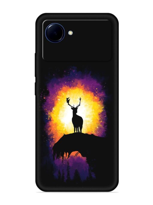 Elk Animal Art Embossed Soft Silicone Case for Realme Narzo 50I Prime Zapvi