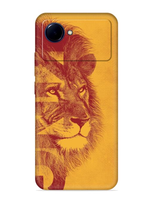 Gold Lion Crown Art Embossed Soft Silicone Case for Realme Narzo 50I Prime Zapvi