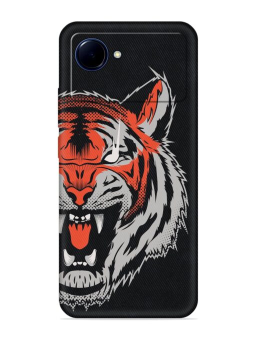 Tiger Aggression Embossed Soft Silicone Case for Realme Narzo 50I Prime Zapvi