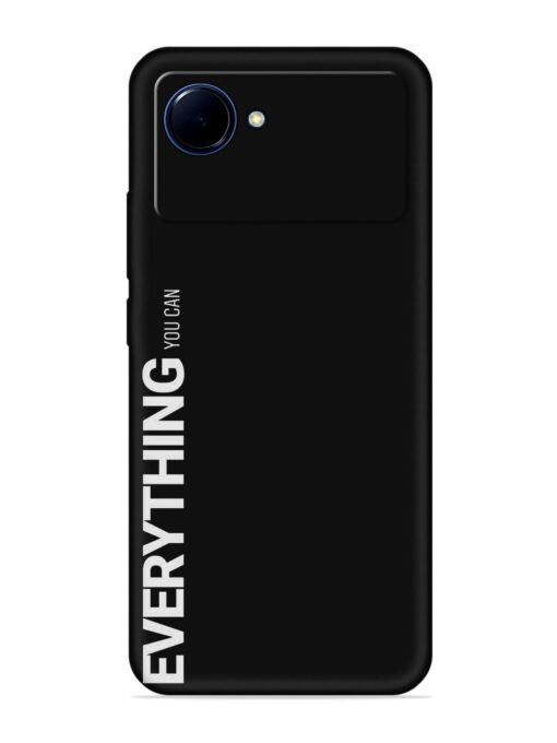 Everything You Can Embossed Soft Silicone Case for Realme Narzo 50I Prime Zapvi