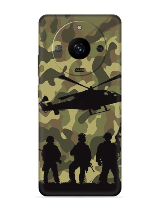 Army Heros Embossed Soft Silicone Case for Realme Narzo 60 Pro (5G) Zapvi