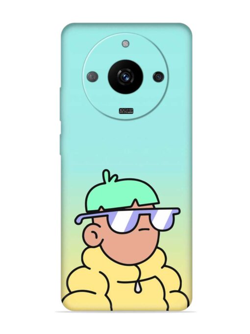 Doodles Cool Character Embossed Soft Silicone Case for Realme Narzo 60 Pro (5G) Zapvi