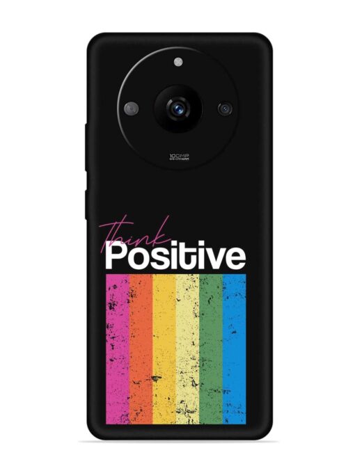 Think Positive Typography Embossed Soft Silicone Case for Realme Narzo 60 Pro (5G) Zapvi