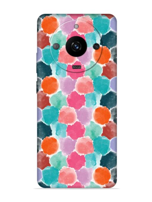 Colorful Seamless Pattern Embossed Soft Silicone Case for Realme Narzo 60 Pro (5G) Zapvi