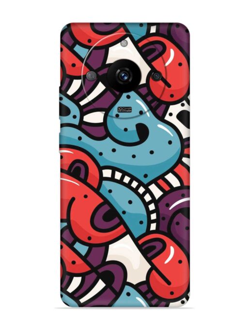 Seamless Backdrop Colorful Embossed Soft Silicone Case for Realme Narzo 60 Pro (5G) Zapvi