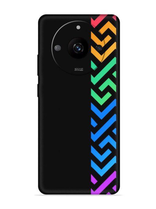 Colorshape Stripes Embossed Soft Silicone Case for Realme Narzo 60 Pro (5G) Zapvi