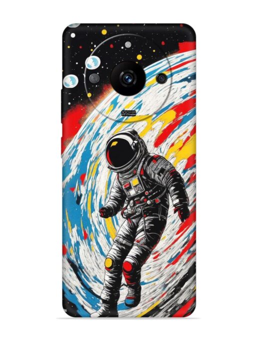 Astronaut Art Embossed Soft Silicone Case for Realme Narzo 60 Pro (5G) Zapvi