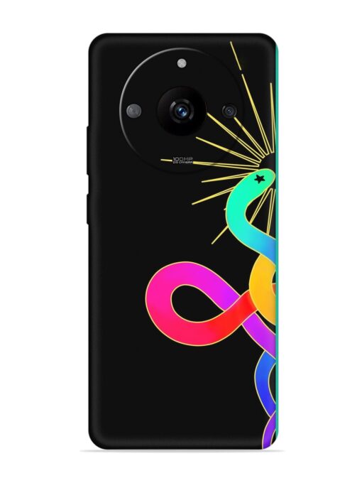 Art Geometric Abstraction Embossed Soft Silicone Case for Realme Narzo 60 Pro (5G) Zapvi