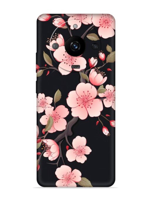 Cherry Blossom Embossed Soft Silicone Case for Realme Narzo 60 Pro (5G) Zapvi