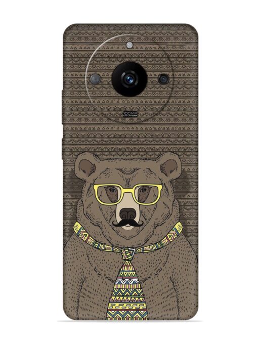 Grizzly Bear Embossed Soft Silicone Case for Realme Narzo 60 Pro (5G) Zapvi