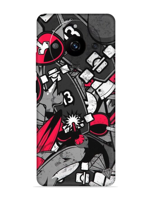 Fictional Doodle Embossed Soft Silicone Case for Realme Narzo 60 Pro (5G) Zapvi