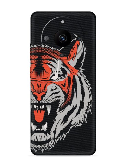 Tiger Aggression Embossed Soft Silicone Case for Realme Narzo 60 Pro (5G) Zapvi