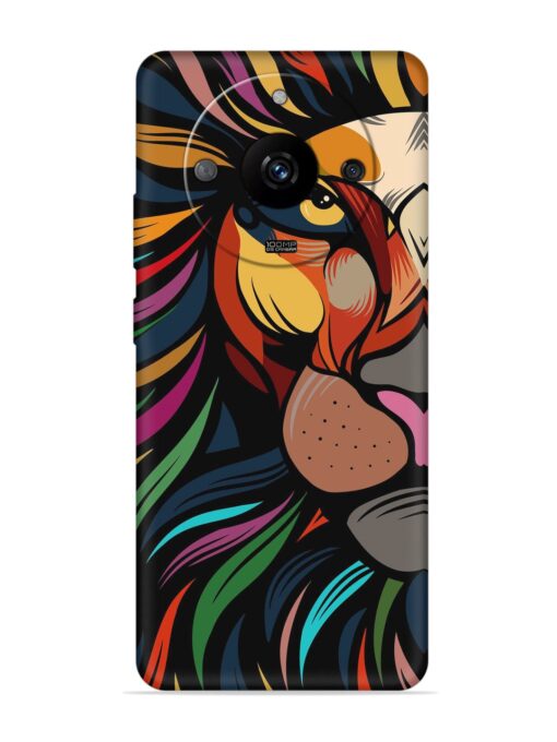 Trippy Lion Art Embossed Soft Silicone Case for Realme Narzo 60 Pro (5G) Zapvi