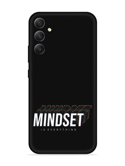 Mindset Everything Slogan Embossed Soft Silicone Case for Samsung Galaxy A34 (5G) Zapvi