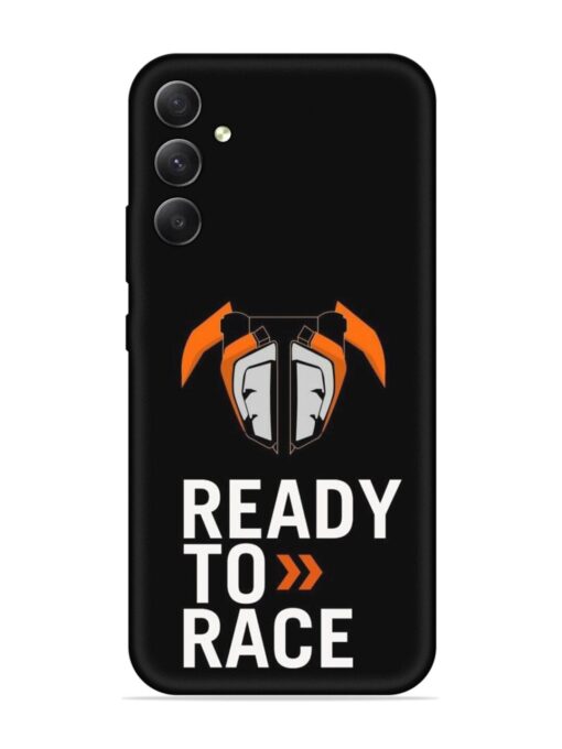 Ready To Race Embossed Soft Silicone Case for Samsung Galaxy A34 (5G) Zapvi