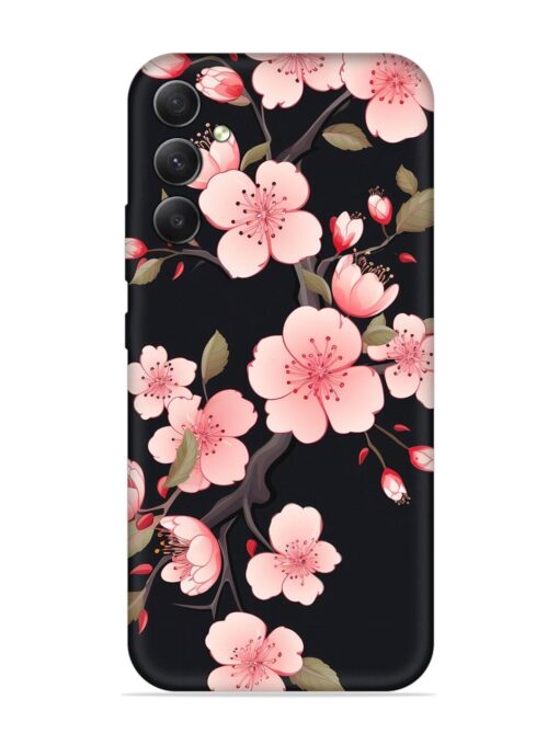 Cherry Blossom Embossed Soft Silicone Case for Samsung Galaxy A34 (5G) Zapvi