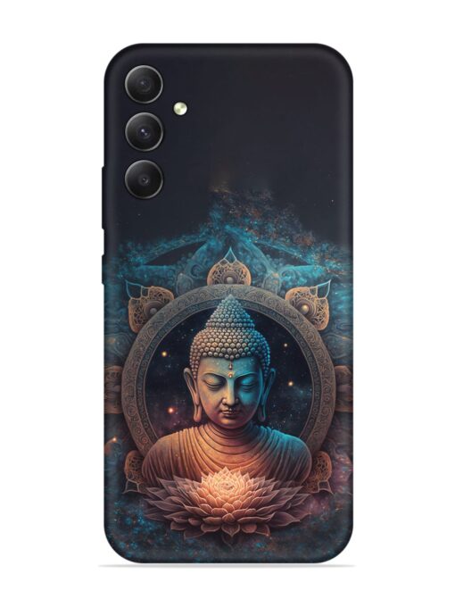 Gautam Buddha Embossed Soft Silicone Case for Samsung Galaxy A34 (5G) Zapvi